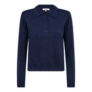 Co'couture Cory Padded LS Cardigan - Navy