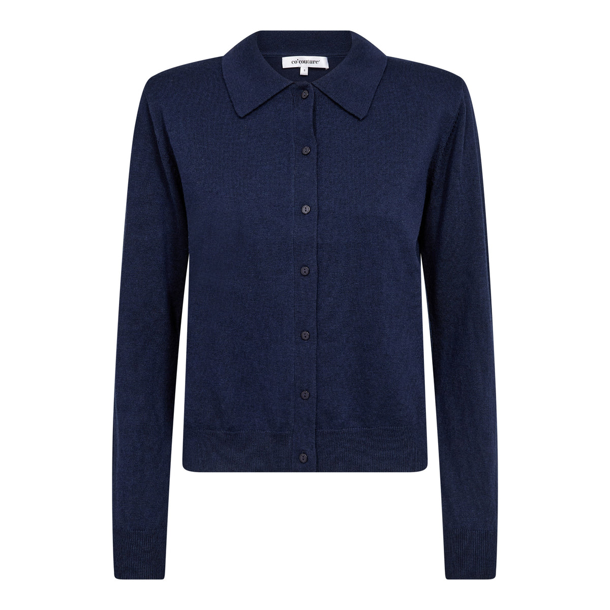 Co'couture Cory Padded LS Cardigan - Navy