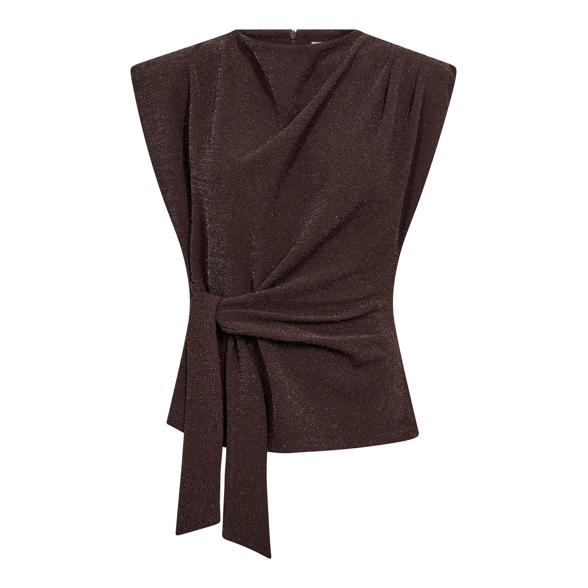 Co'couture Esti Pleat Top - Bison