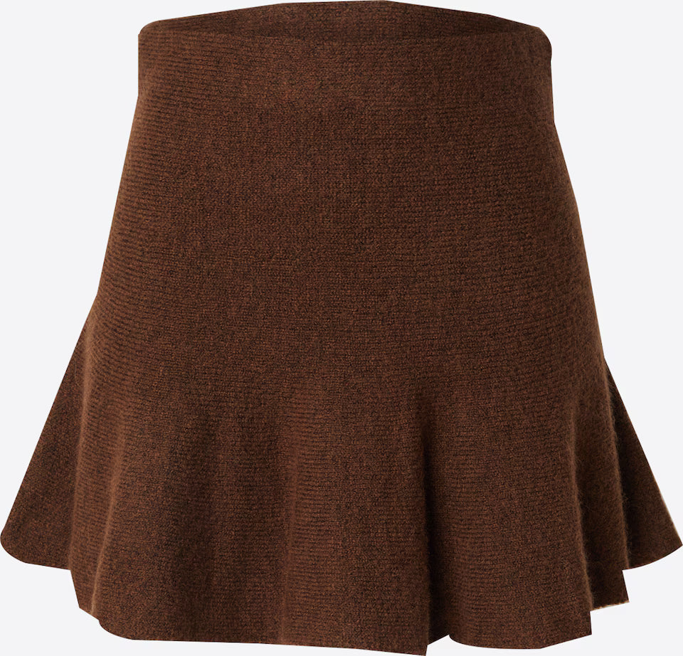 Edited Adalee Wool Knit Skirt - Fondue Fudge