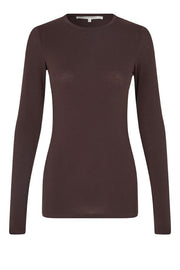 Second Female Matima O-Neck Longsleeve - Chocolate Plum