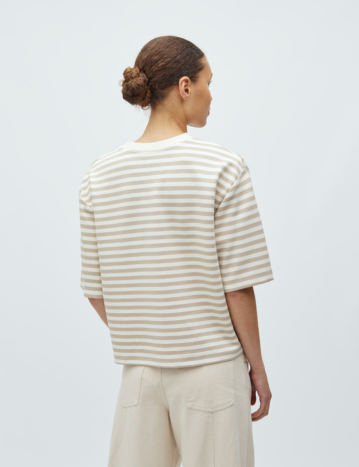 MbyM Emrys Top - Island FossilSugar Stripe