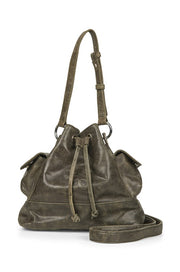 Second Female Ellas Leather Bag Small - Black Olive