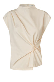Second Female Arkai Drape Top - Eggnog