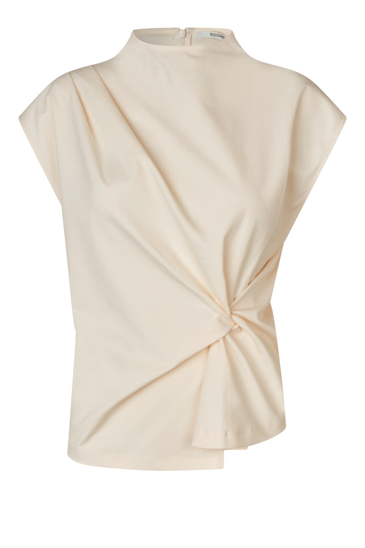 Second Female Arkai Drape Top - Eggnog