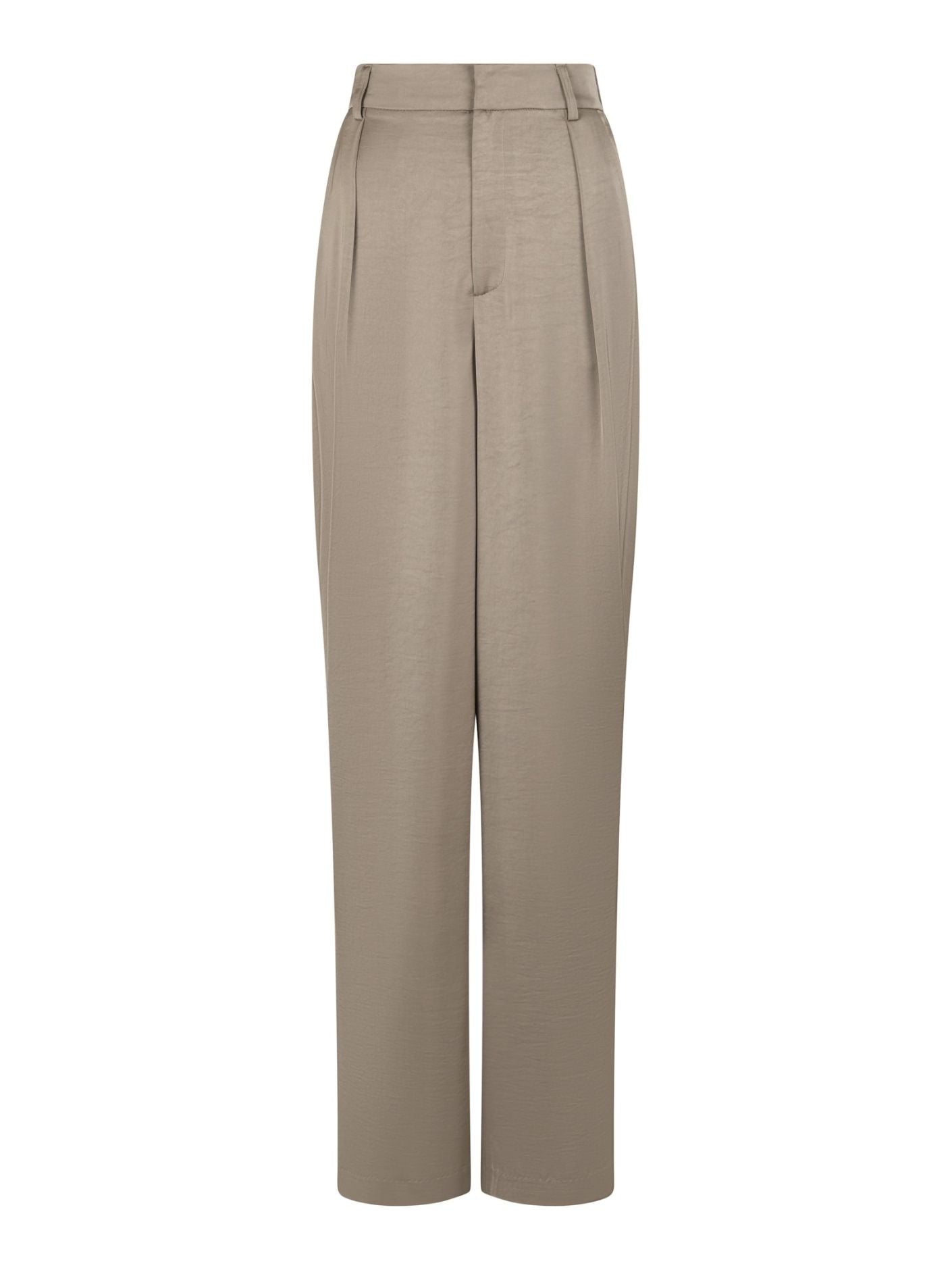 Neo Noir Alessandra Heavy Sateen Pants - Dark Taupe