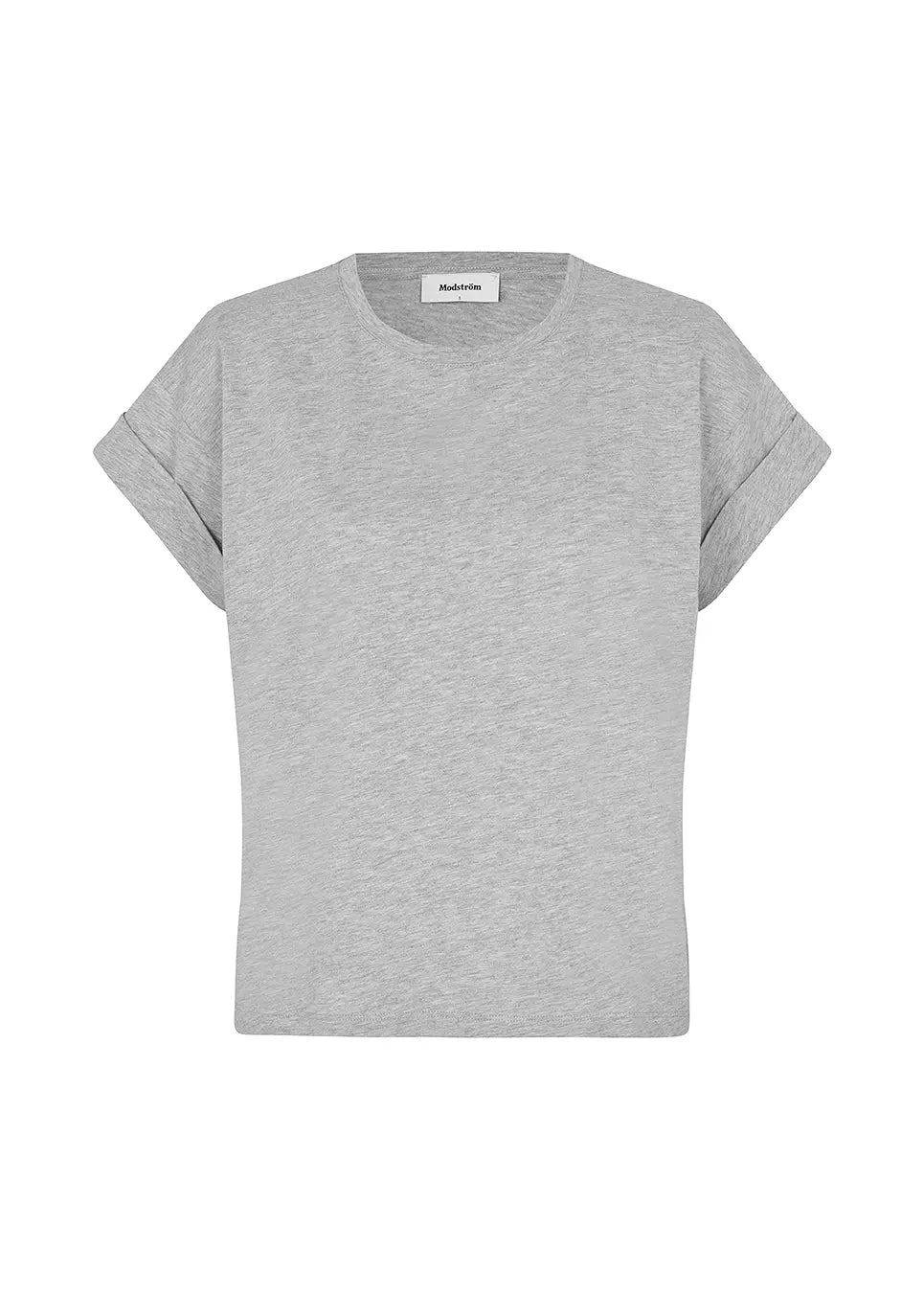 Modström Brazil Short Melange T-Shirt - Grey Melange