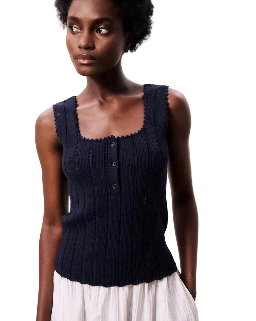 Frnch Dundee Top - Bleu Marine