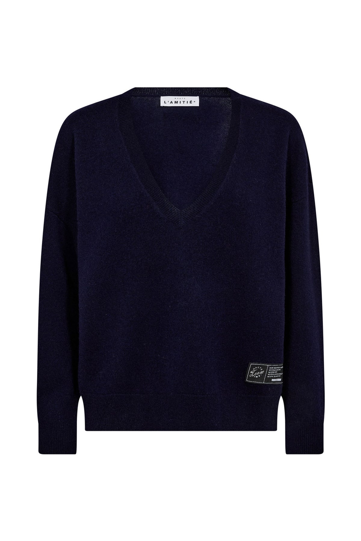 l'Haute Amitié Cash V-Neck - Navy