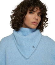 10Days Hairy Knit Bandana - Angel Blue