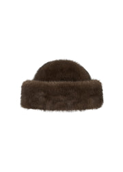 Studio Ar Enola Hat Faux Mink - Choco