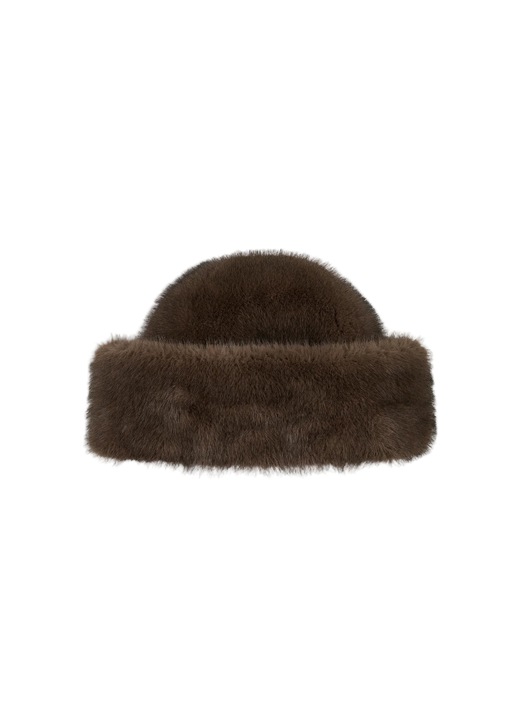 Studio Ar Enola Hat Faux Mink - Choco