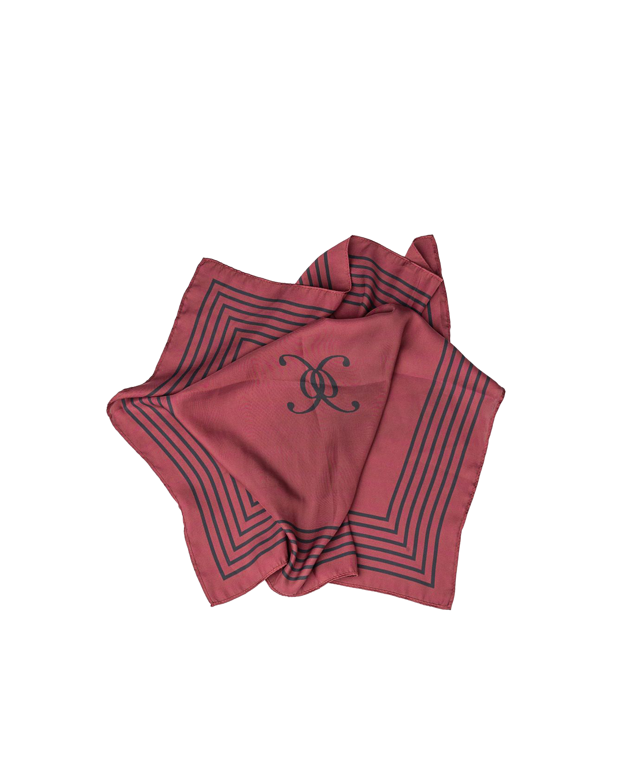 Bow19 Elle Silk Scarf - Burgundy