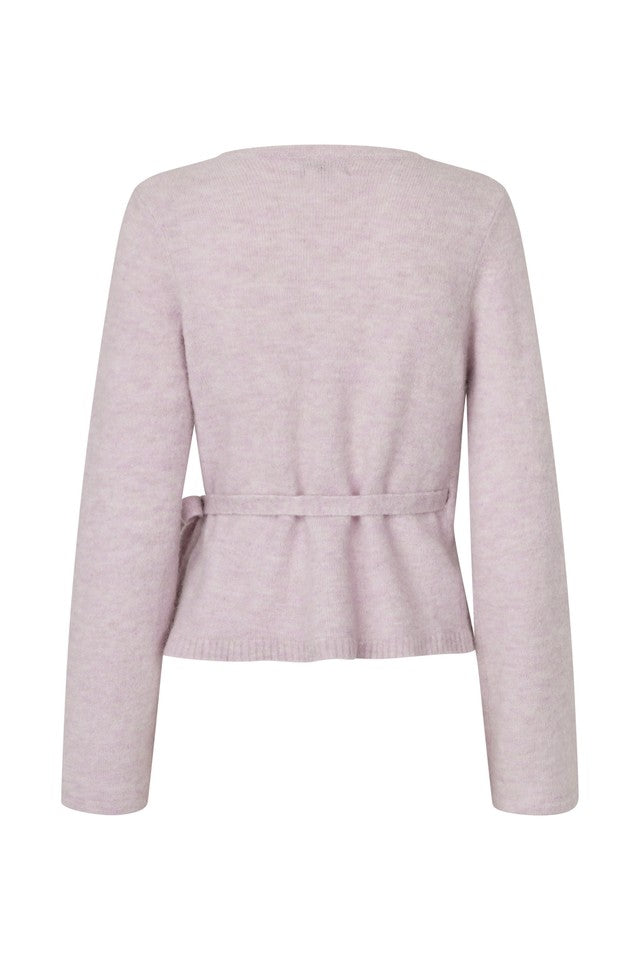 Envii Ada LS V-Neck Knit - Lavender Fog Melange
