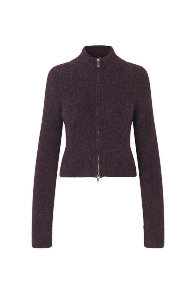 Envii Bessie LS Cardigan - Plum Perfect Melange