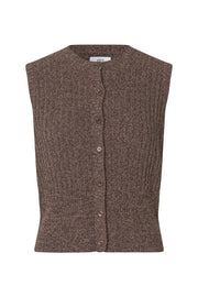 Envii Dysis O-Neck Vest - Chocolate/Brindle
