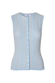 Envii Lany Sleeveless Knit - Faded Denim Grey