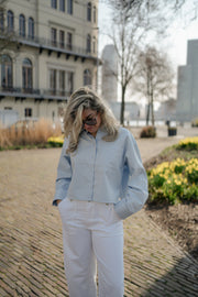 Second Female Joza Blouse - Light blue denim