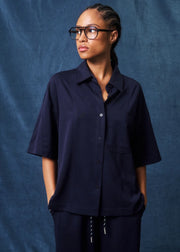 Frnch Garros Blouse - Bleu Marine