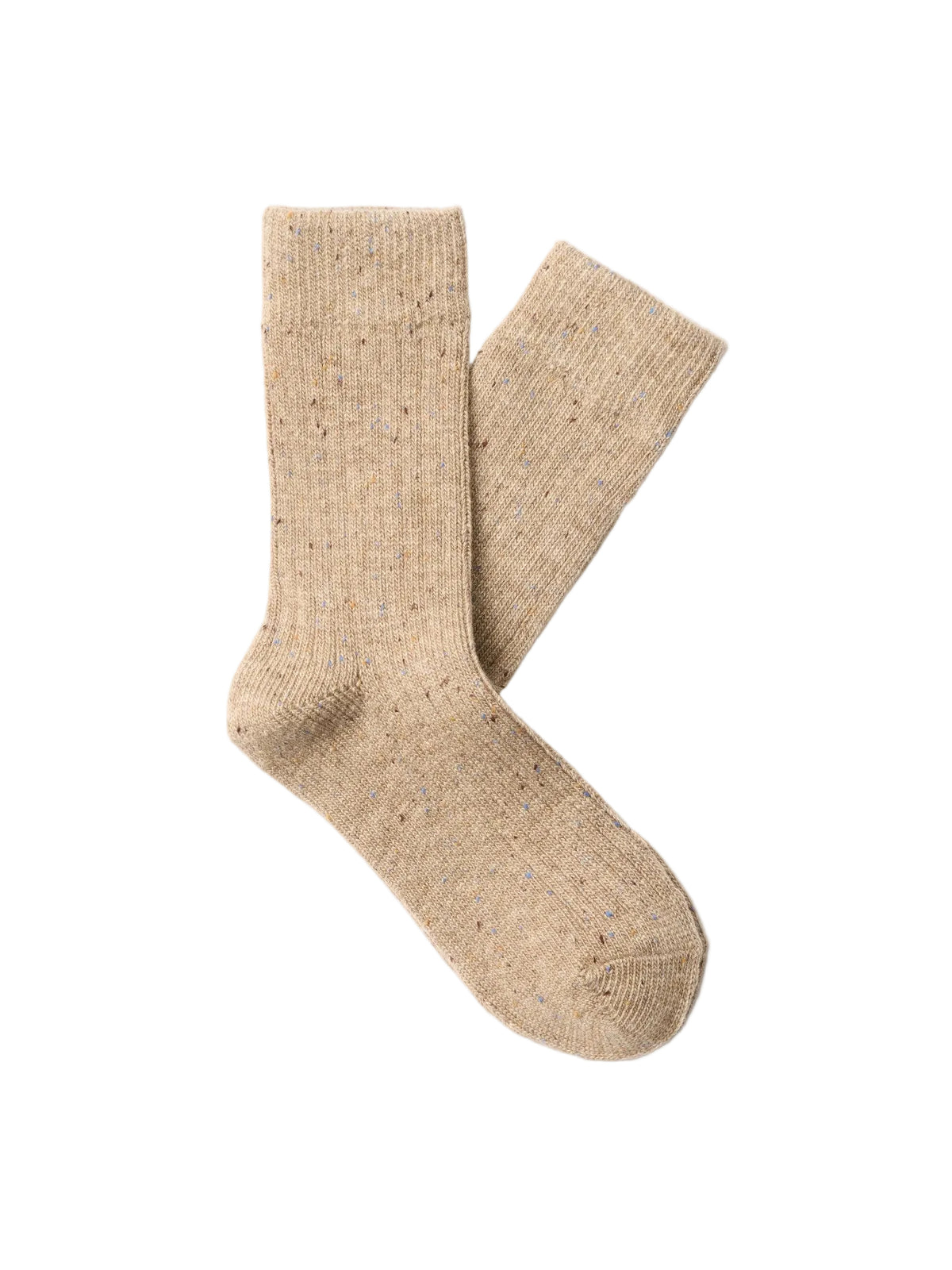 Selected Femme Nasha Wool Blend Sock - Oatmeal Neps