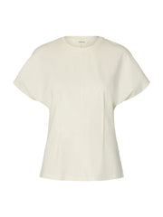 Selected Femme Wera SS Top - Egret