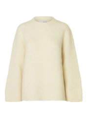 Selected Femme Gabriella Knit O-Neck - Birch