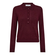 l'Haute Amitié Premiere LS Polo Knit - Amarone