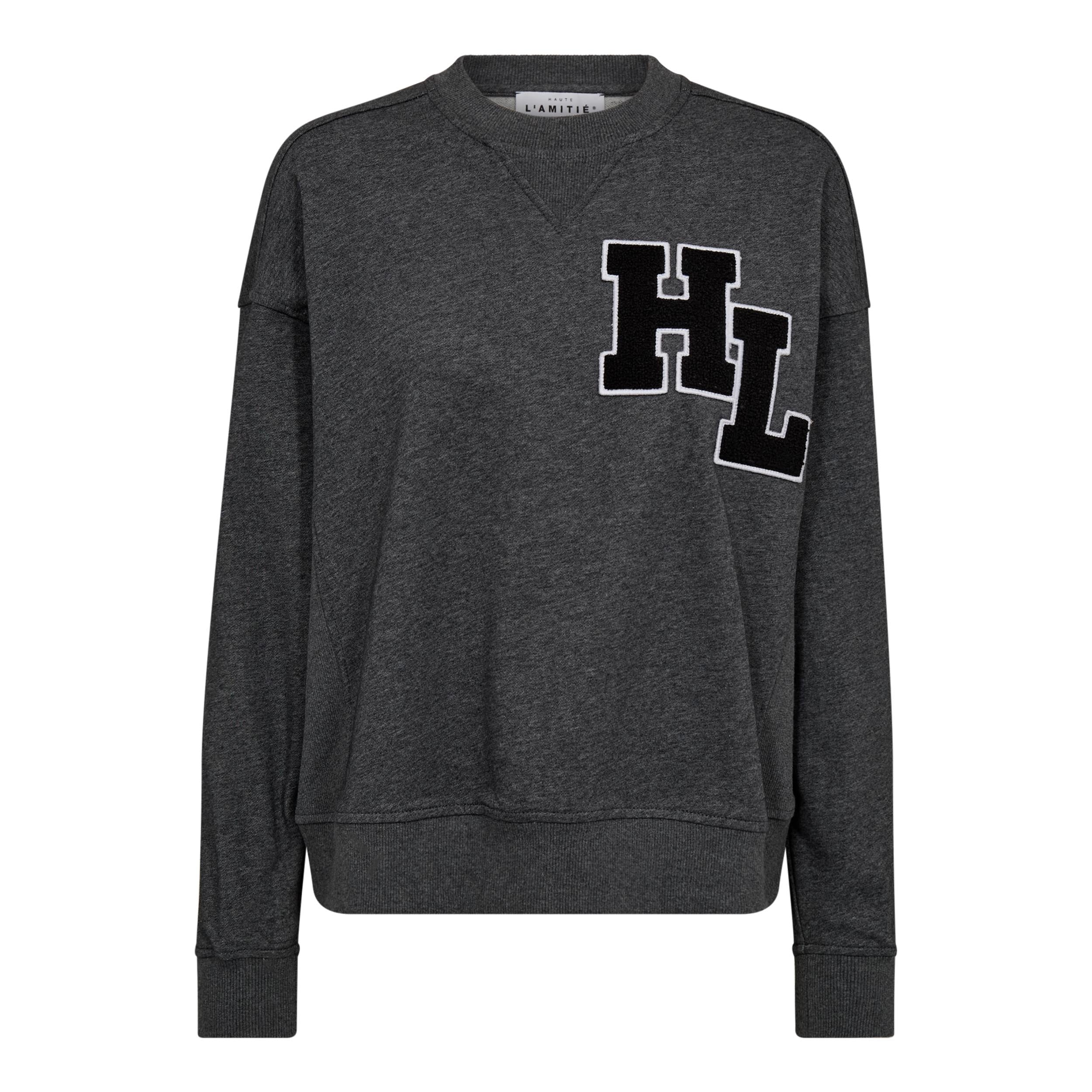 l'Haute Amitié HL Badge Sweat - Antracit Melange