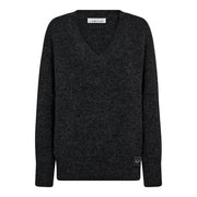 l'Haute Amitié Blossom V-Knit - Antracit Melange