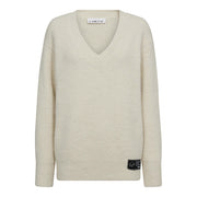 l'Haute Amitié Blossom V-Knit - Off-White Melange