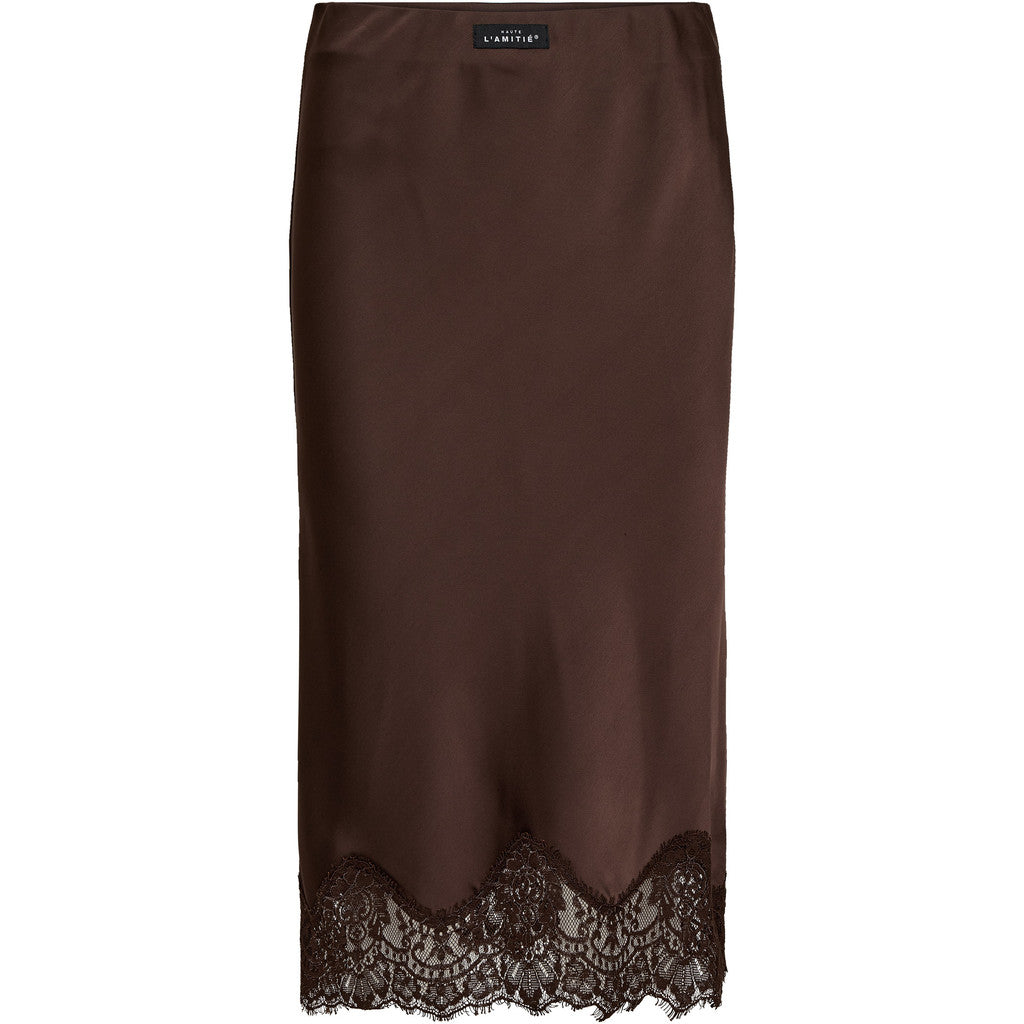 Haute l'Amitié Naomi Lingerie Pencil Skirt - Mocca