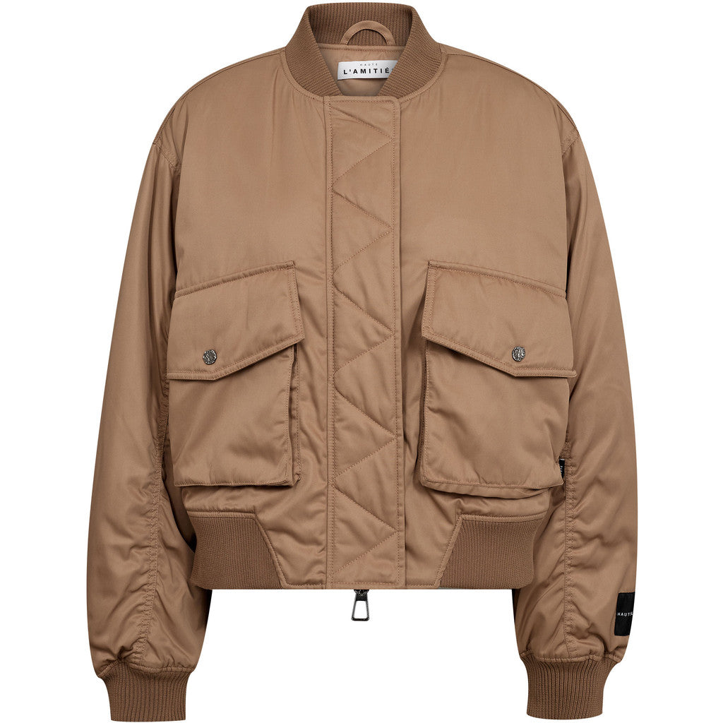 Haute l'Amitié Bailey Zipper Bomber - Dessert