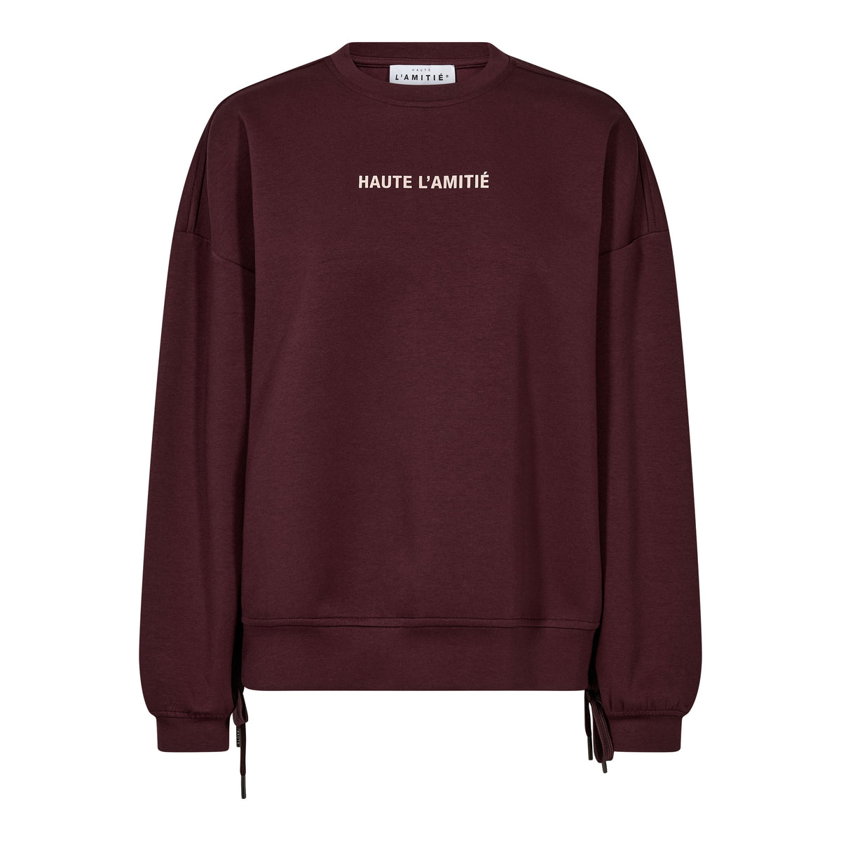 Haute l'Amitié New Studio Tie Sweat - Wine
