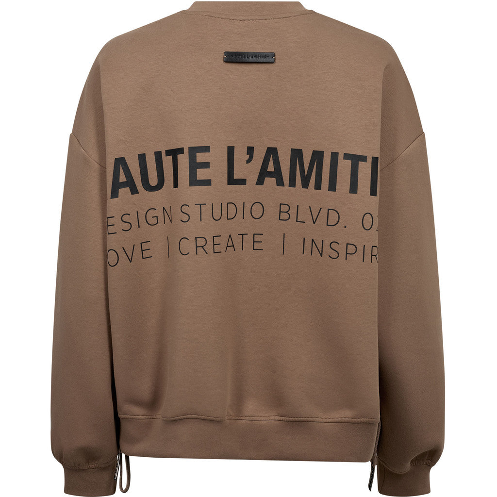 Haute l'Amitié New Studio Tie Sweat - Walnut