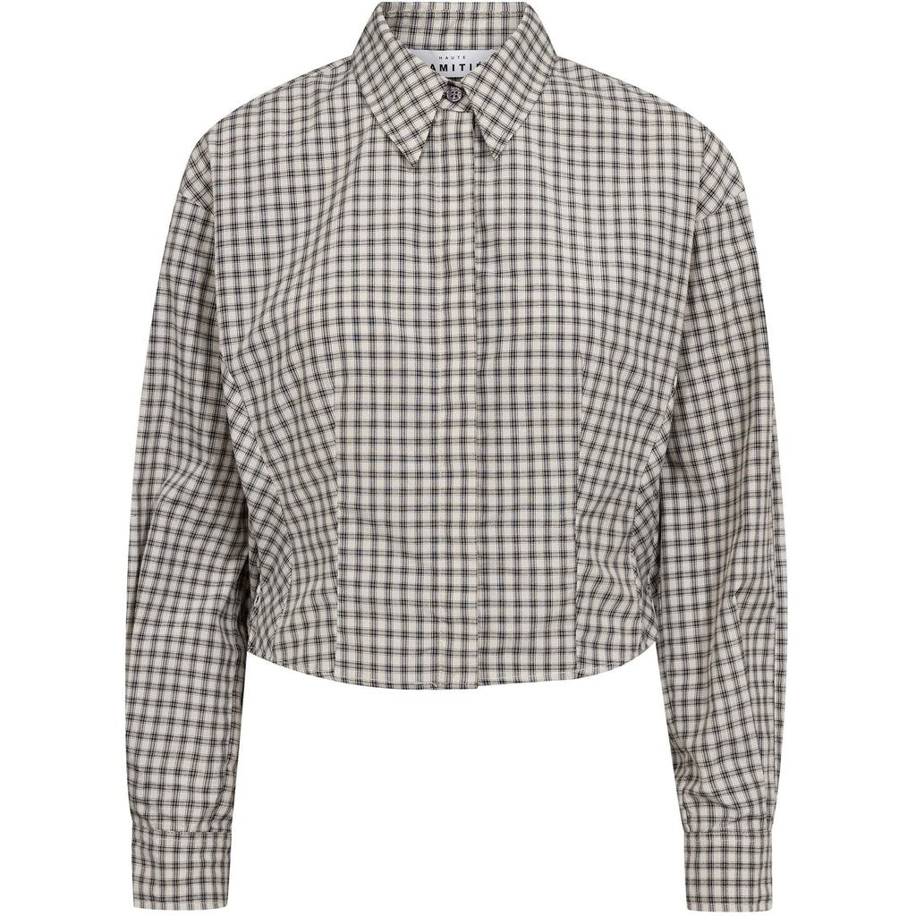 Haute l'Amitié Mimosa Check Smock Shirt - Grey Check