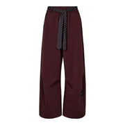 Haute l'Amitié Maxi Split Tie Tall Pant - Wine