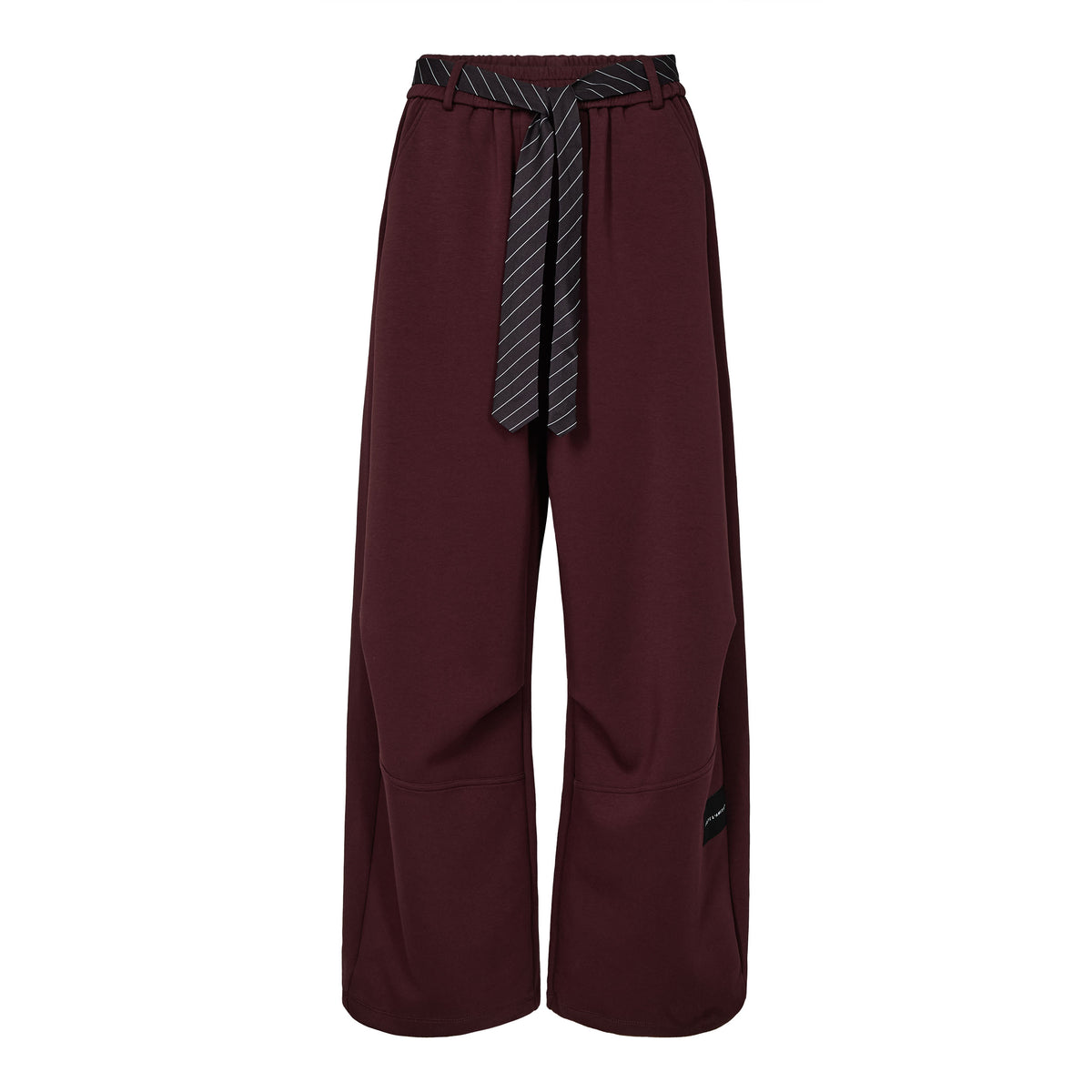 Haute l'Amitié Maxi Split Tie Tall Pant - Wine