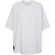 l'Haute Amitié Black Logo Loose Tee - White/Black Print