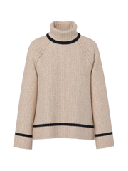 Hypedrop Romy Boxy Turtleneck Vest - Antique White