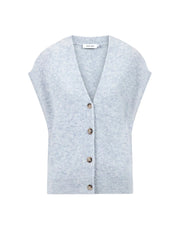 Knit-ted Marble Cardigan - Light Blue