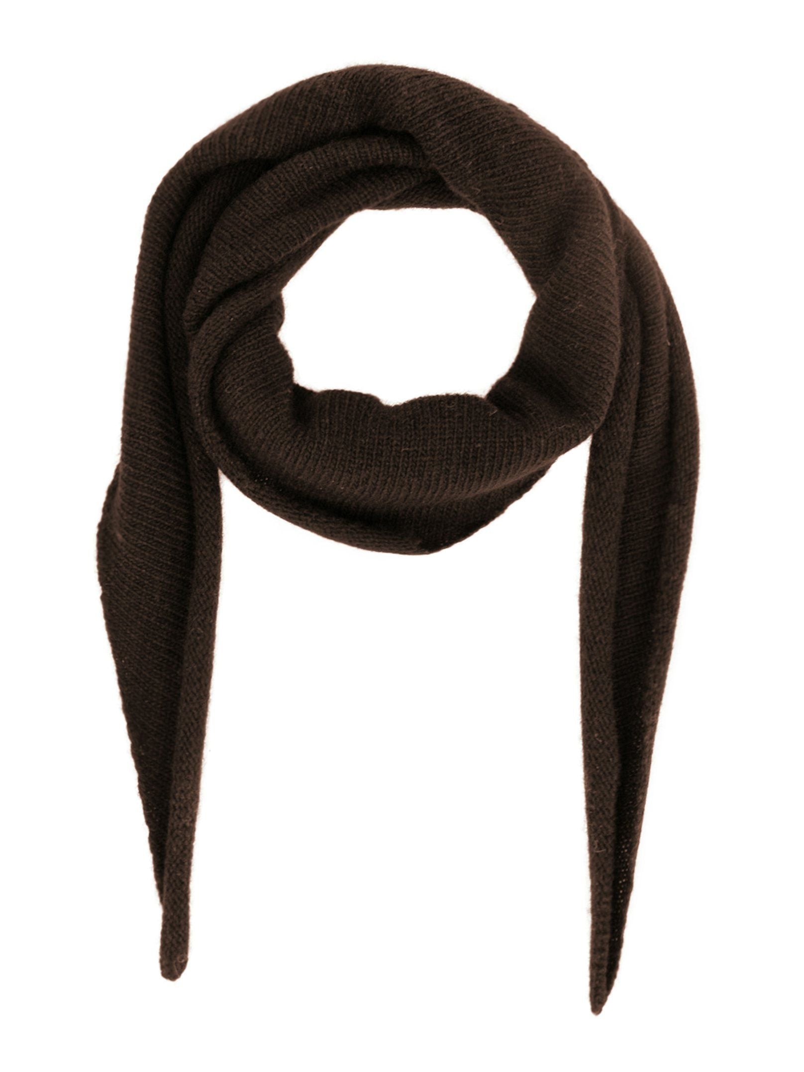 Neo Noir Misty Knit Scarf - Chocolate Brown