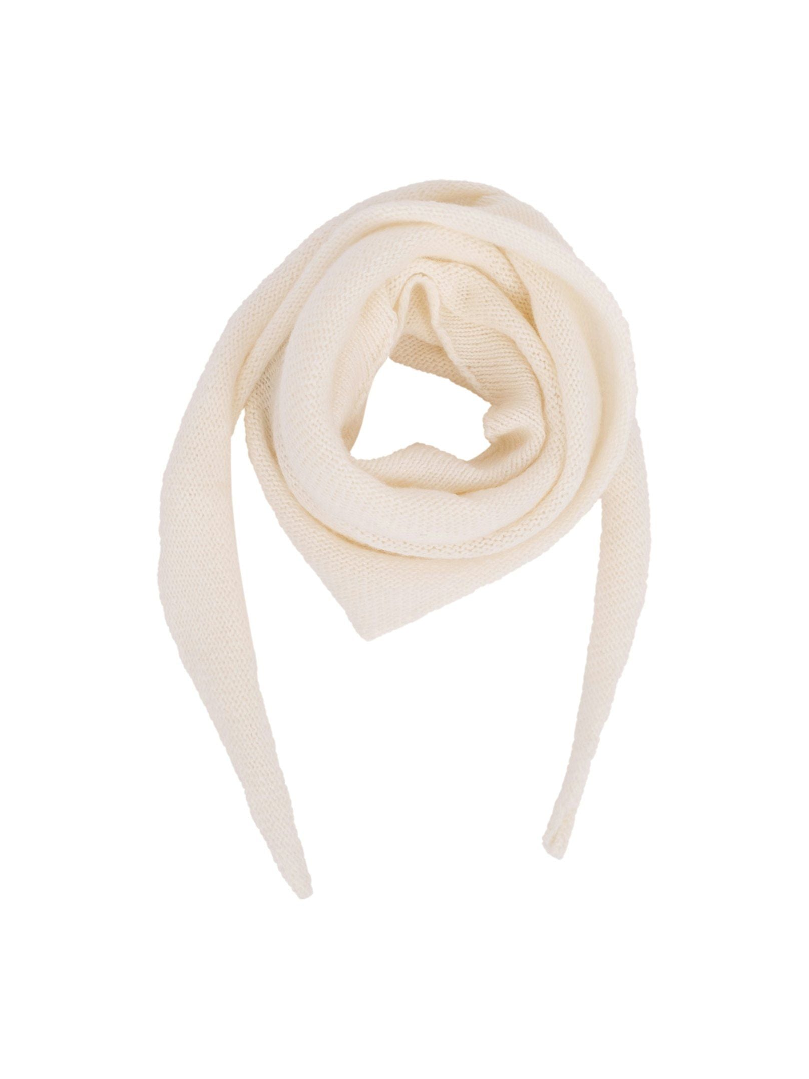 Neo Noir Misty Knit Scarf - Off White