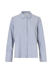 Modström Brodie Shirt - Zen Blue Pinstripe