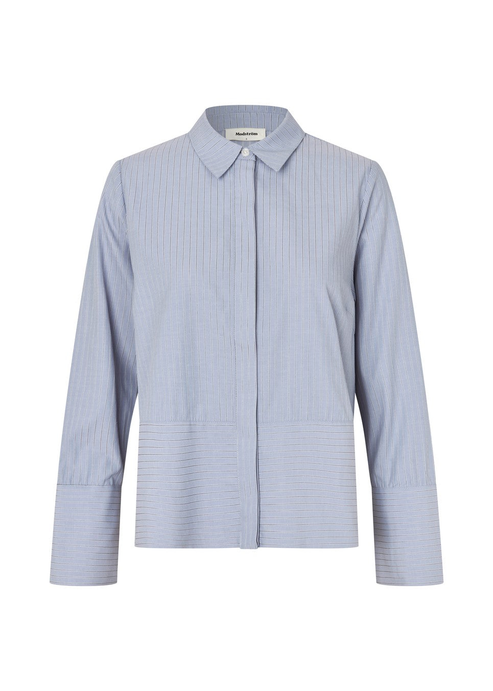 Modström Brodie Shirt - Zen Blue Pinstripe