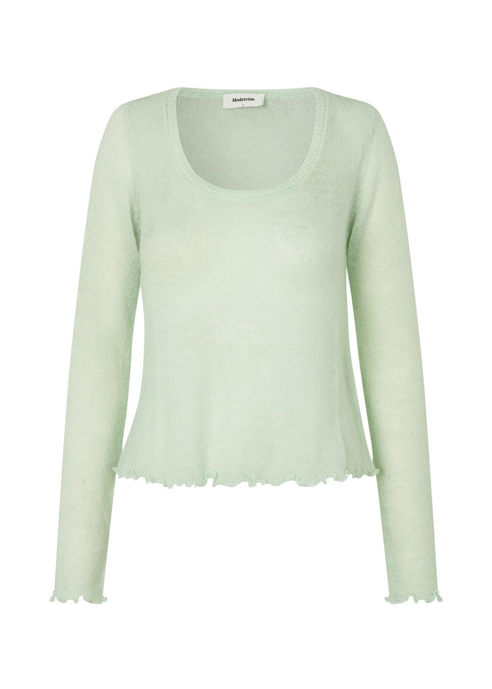 Modström Camma O-Neck Knit Sweater - Ocean Green