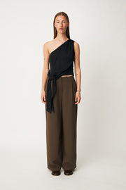 Modström Gale Wide Pants - Seal Brown
