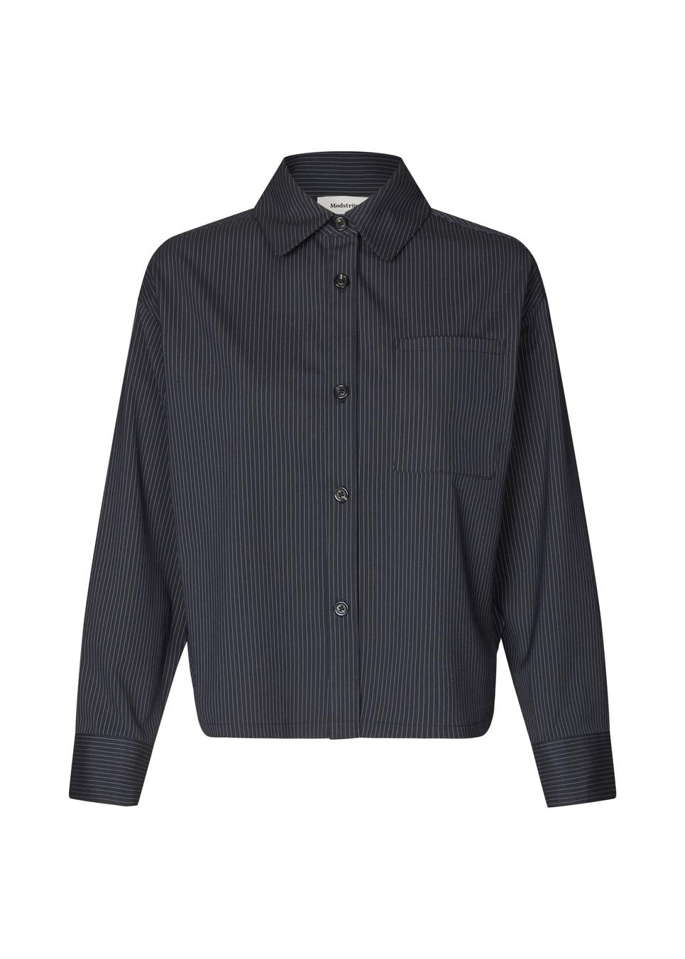 Modström Paytin Shirt - Navy Sky Pinstripe