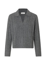 Modström Rise Polo - Dark Grey Melange