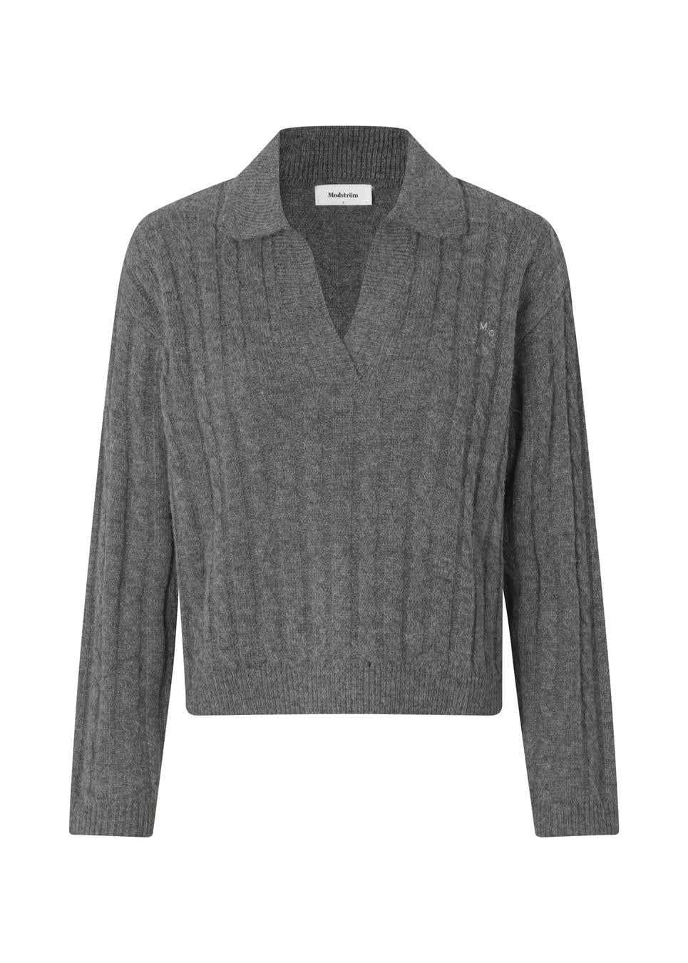 Modström Rise Polo - Dark Grey Melange