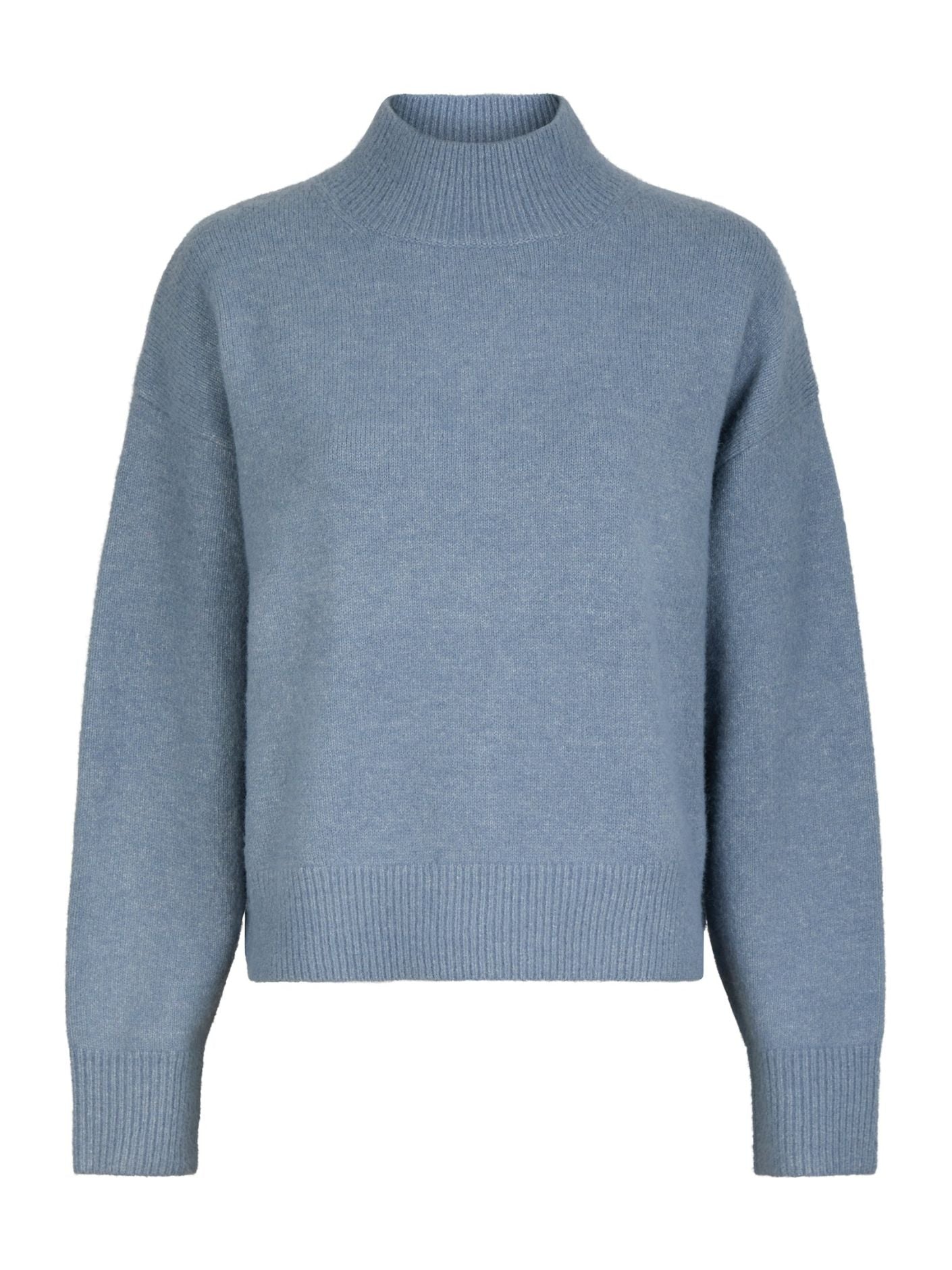 Neo Noir Paulina Knit Blouse - Smoke Blue